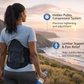 Adjustable lumbar support back brace belt for lower back pain relief. 2