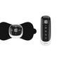 EMS muscle stimulator pad with wireless remote control for abdominal and body muscle training device