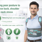 Adjustable back posture corrector for lower back pain relief and shoulder support - breathable mesh design. 5