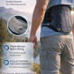 Adjustable lumbar support back brace belt for lower back pain relief. 3