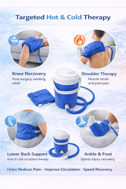 Blue insulated beverage cooler with spigot tap and carry handle for camping and outdoor use. 7