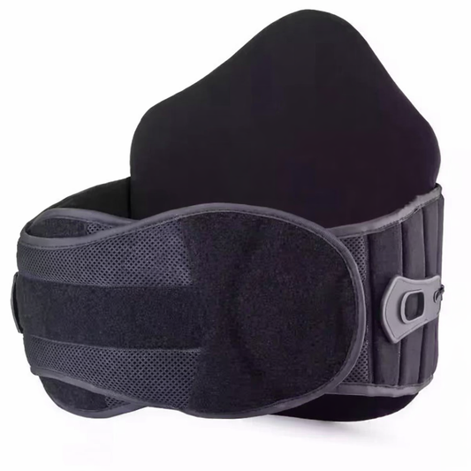 Adjustable lumbar support back brace belt for lower back pain relief