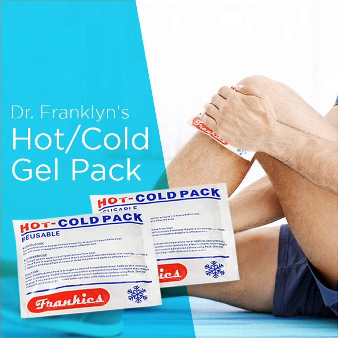 Reusable Hot and Cold Gel Packs (5" x 6", 6 Pack)