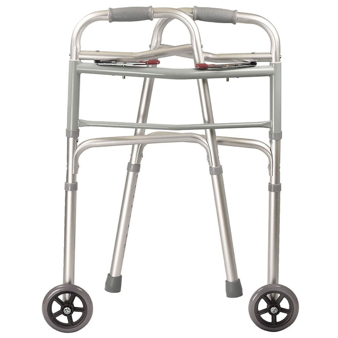 Foldaway Walker with Fixed 5-Inch Front Wheels