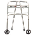 Foldaway Walker with Fixed 5-Inch Front Wheels