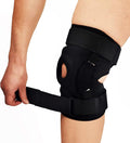 Dr. Franklyn's Hinged Knee Brace - Open Patella Compression Brace with Adjustable Straps - Injury & Arthritis Pain Relief & Recovery - for Men & Women