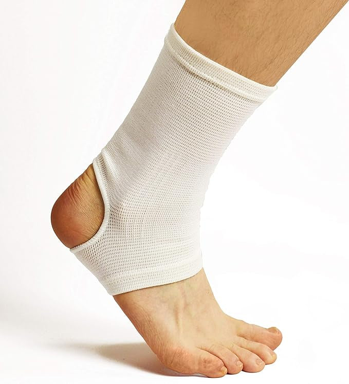 2 PACK Classic Ankle Support - Breathable Compression Sleeves - Supports & Relieves Ankle Sprain Plantar Fasciitis & Other Foot Injury