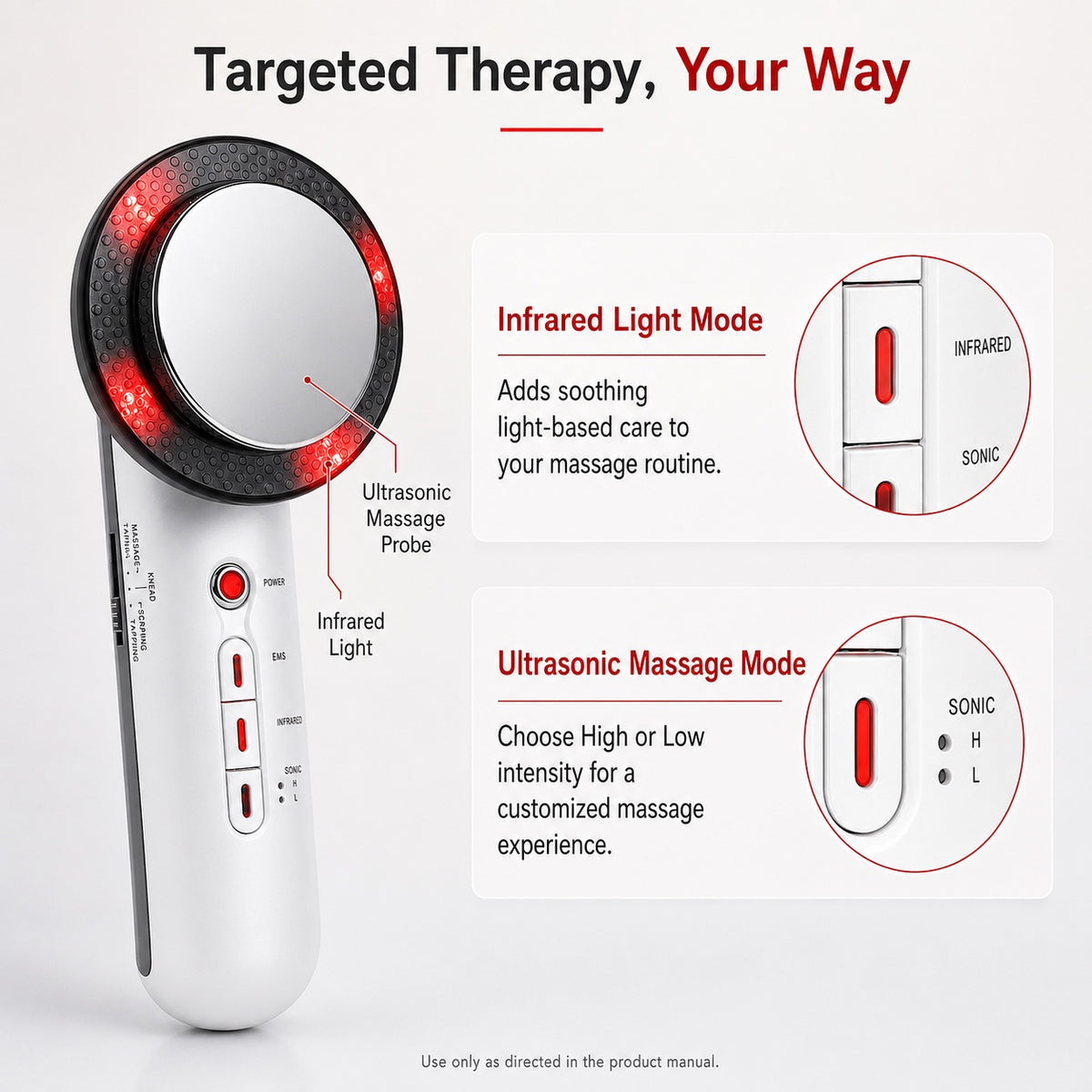 Dr. Franklyn’s 3-in-1 Ultrasound Therapy Device with Infrared Light & EMS